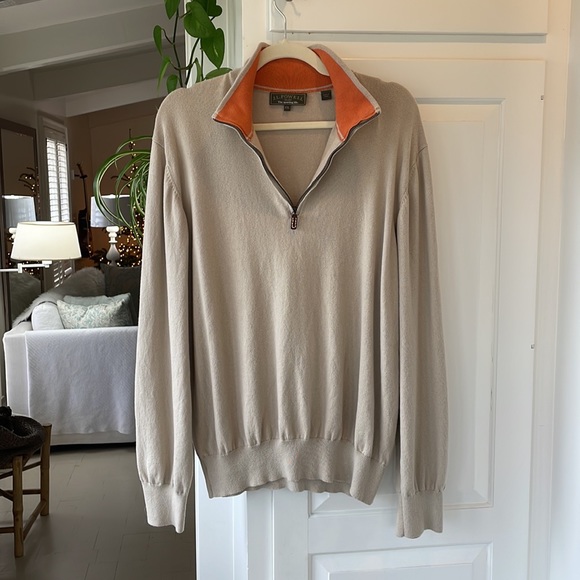 J.L. Powell Quarter Zip Sweater XXL - Picture 3 of 4